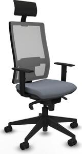 Sedia da ufficio Horna Piqueras y Crespo, modello 1D066N1, colore grigio