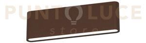 Lima applique biemissione 28cm corten led 20w cct 3000 4000k 1240lm