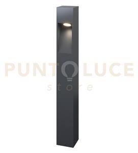 Lisbona palo 95cm grigio antracite led 3000k 730lm 12w ip65