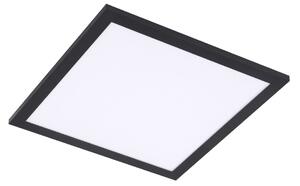 Plafoniera Lindby, Enhife, Nero, Studio / Ufficio, Alluminio, Moderno