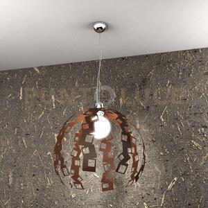Lock sospensione 1 luce attacco e27 corten