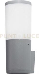 Loano applique 1 luce grigio ip55 attacco e27 lampadina inclusa