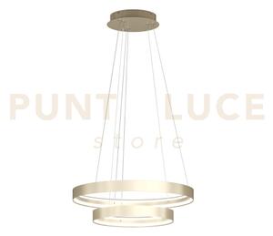 Malika sospensione 2 anelli 40+60 cm oro champagne led cct switch 3