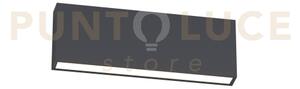 Madrid applique biemissione 26cm grigio antracite led cct 3000 4000