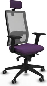 Sedia da ufficio Piqueras y Crespo, modello 2D066G2, colore lilla