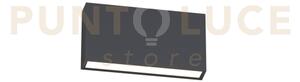 Madrid applique biemissione 18cm grigio antracite led cct 3000 4000