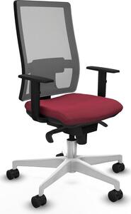Sedia da ufficio Horna Piqueras y Crespo, modello 1D026N0, colore granata