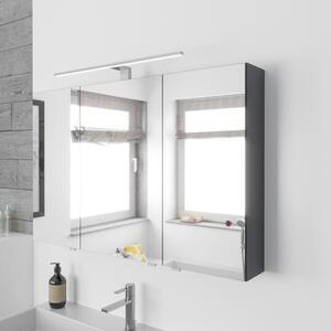 Mobile bagno sospeso Lodge, 100 cm, con 3 ante e illuminazione a LED integrata