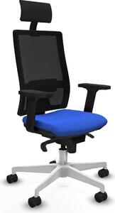 Sedia da ufficio Piqueras y Crespo modello 2D026N1, colore blu