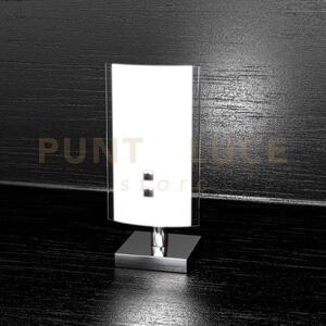 Linear lampada da tavolo 1 luce attacco e27 in vetro e metallo