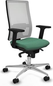 Sedia da ufficio Piqueras y Crespo, modello 2D086N0, colore verde smeraldo