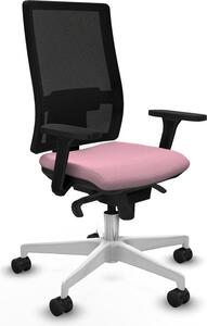 Sedia da ufficio Piqueras y Crespo modello 3D026N0, colore rosa