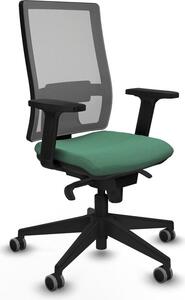 Sedia da ufficio Horna Piqueras y Crespo, modello 2D066G0, colore verde smeraldo