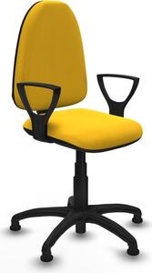 Sedia da ufficio Piqueras y Crespo modello BFN01RT, colore giallo
