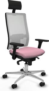 Sedia da ufficio Horna Piqueras y Crespo, modello 3D086N1, colore rosa