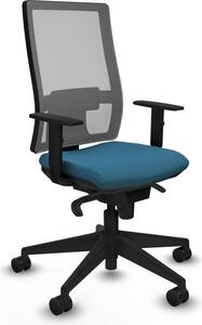 Sedia da ufficio Horna Piqueras y Crespo, modello 1D066N0, colore verde petrolio