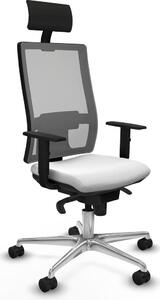 Sedia da ufficio Horna Piqueras y Crespo, modello 1D086N1, colore bianco