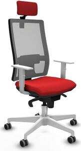 Sedia da ufficio Piqueras y Crespo, modello 4B026G2, colore rosso