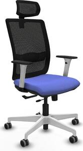 Sedia da ufficio Piqueras y Crespo, modello 1B026G2, colore azzurro chiaro
