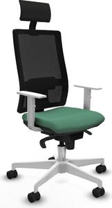 Sedia da ufficio Piqueras y Crespo, modello 4B026N1, colore verde smeraldo