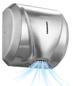 Asciugamani elettrico per mani - Montaggio a parete, 1800 W, acciaio inossidabile - Ad alta velocità - Asciugatura rapida - Filtro HEPA - Grado di protezione IPX4 - Sensore a infrarossi - Adatto per bagni e servizi igienici