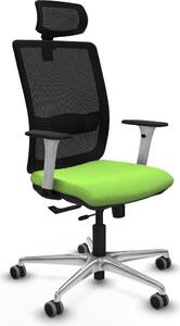Sedia da ufficio Piqueras y Crespo, modello 1B086G2, colore pistacchio