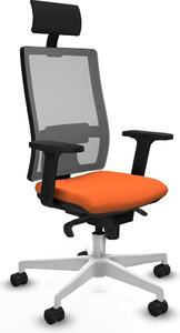 Sedia da ufficio Horna Piqueras y Crespo modello 2D026N1, colore arancione