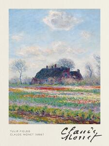 Stampa artistica Tulip Fields - Claude Monet, (30 x 40 cm)