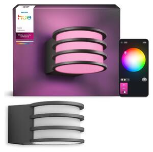 Applique Philips Hue White and Color ambiance Lucca, Bluetooth/Zigbee, antracite, alluminio, E27, Multi, 8,1 W