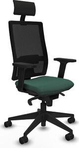 Sedia da ufficio Piqueras y Crespo, modello 2D066N1, colore verde