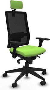 Sedia da ufficio Piqueras y Crespo, modello 3D066N2, colore pistacchio