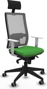 Sedia da ufficio Horna Piqueras y Crespo, modello 4B066G1, colore verde