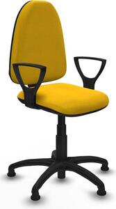 Sedia da ufficio Piqueras y Crespo modello BFN01RT, colore giallo