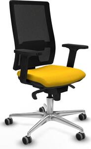Sedia da ufficio Horna Piqueras y Crespo, modello 2D086G0, colore giallo