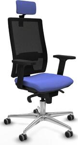 Sedia da ufficio Piqueras y Crespo, modello 2D086G2, colore azzurro chiaro