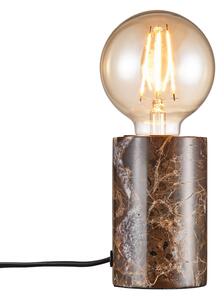 Nordlux Lampada da tavolo Siv con cilindro marmo, marrone