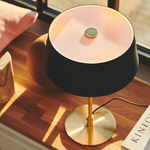 Nordlux Lampada da tavolo Clasi in nero/oro con diffusori