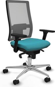 Sedia da ufficio Horna Piqueras y Crespo, modello 3D086N0, colore turchese