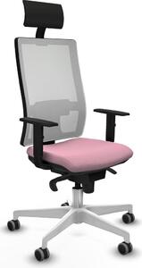 Sedia da ufficio Horna Piqueras y Crespo, modello 1D026G1, colore rosa