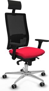 Sedia da ufficio Piqueras y Crespo, modello 3D086G1, colore rosso