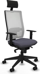 Sedia da ufficio Horna Piqueras y Crespo, modello 1D066N1, colore grigio scuro