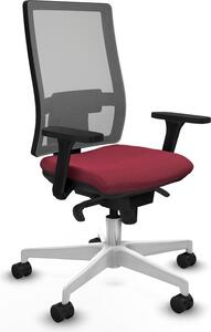 Sedia da ufficio Horna Piqueras y Crespo, modello 3D026N0, colore granata