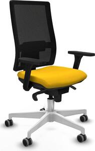 Sedia da ufficio Horna Piqueras y Crespo, modello 3D026G0, colore giallo