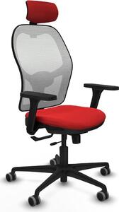Sedia da ufficio con poggiatesta Jorquera Piqueras y Crespo 3D036G2 Rosso