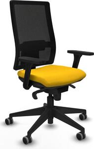 Sedia da ufficio Horna Piqueras y Crespo, modello 3D066G0, colore giallo