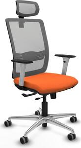 Sedia da ufficio Piqueras y Crespo, modello 1B086G2, colore arancione