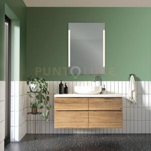 Lucy specchio da parete rettangolare retro-illuminato con interrutt
