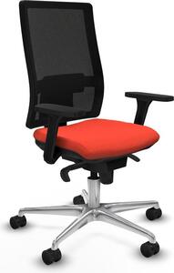 Sedia da ufficio Horna Piqueras y Crespo, modello 3D086N0, colore arancione scuro