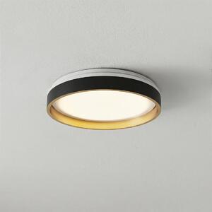 Plafoniera LED Tonda 36W Ø39cm Bianco Variabile CCT Nera e Oro