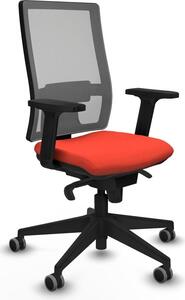 Sedia da ufficio Horna Piqueras y Crespo, modello 2D066G0, colore arancione scuro